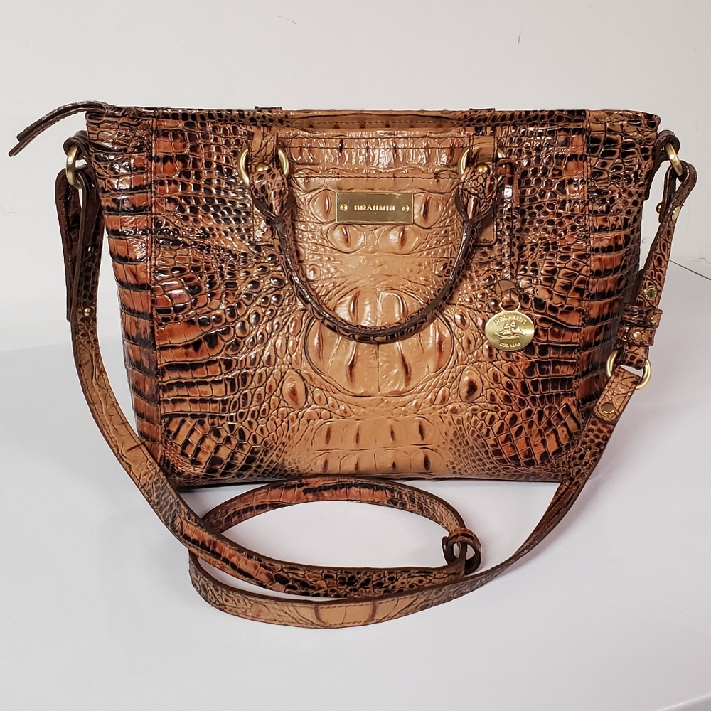 Brahmin Medium Arno Melbourne Toasted Almond Purse